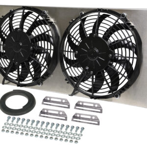 Powerpack - High Output Dual 10'' Electric RAD Fan/Aluminum Shroud Kit - 24-3/4''W x 11-1/2''H x 3-1/4''D