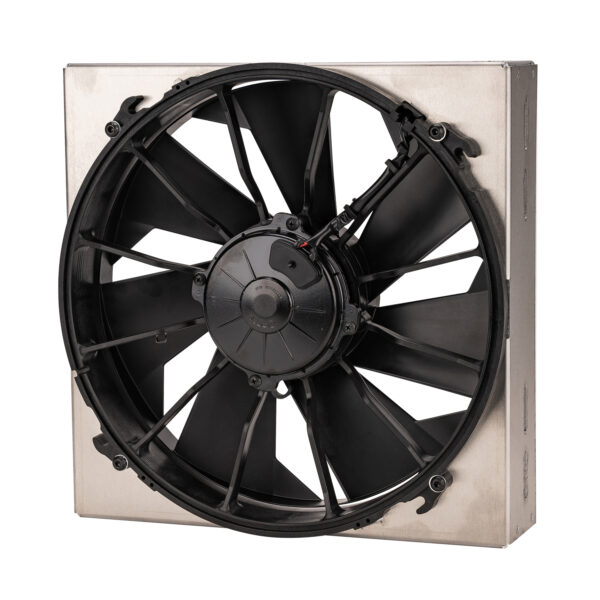 Powerpack - High Output Single 12'' Electric RAD Fan/Aluminum Shroud Kit - 13''W x 13''H x 4''D - Image 3