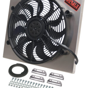 Powerpack - High Output Single 17'' Electric RAD Fan/Aluminum Shroud Kit - 20 3/4''W x 17 5/8''H x 3''D