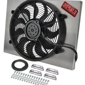 Powerpack - High Output Single 17'' Electric RAD Fan/Aluminum Shroud Kit - 24''W x 17''H x 3''D