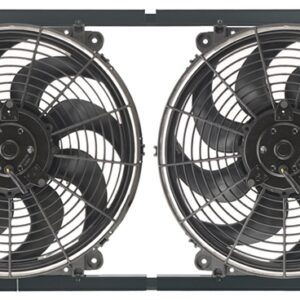 Dual 14'' Electric Tornado Fan Kit - W-31-3/4'' x H-15-5/8'' x D-3-1/4''