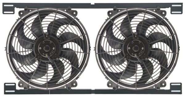 Dual 14'' Electric Tornado Fan Kit - W-31-3/4'' x H-15-5/8'' x D-3-1/4''
