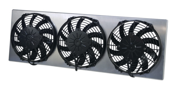 Powerpack - Direct Fit 1987-2001 Jeep Cherokee Triple 9'' Electric Fan/Aluminum Shroud Kit - 31-1/2''W x 10-1/4''H x 3-1/4''D - Image 2