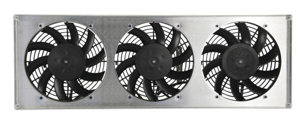 Powerpack - Direct Fit 1987-2001 Jeep Cherokee Triple 9'' Electric Fan/Aluminum Shroud Kit - 31-1/2''W x 10-1/4''H x 3-1/4''D - Image 3