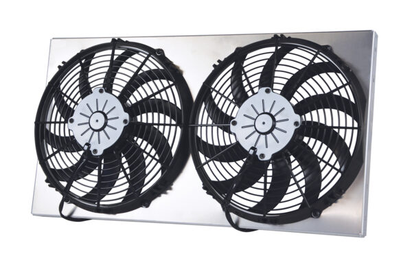 Powerpack - High Output Dual 12'' Electric RAD Fan/Aluminum Shroud Kit - 26''W x 14''H x 3-3/4''D - Image 2