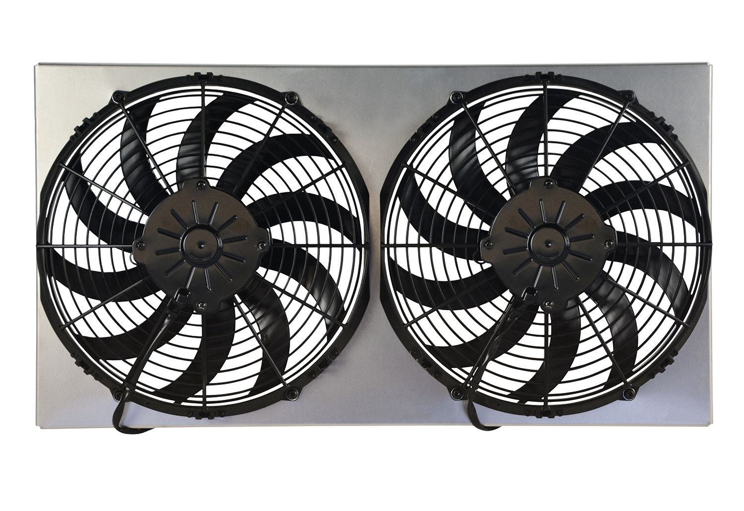 thumbnail image 2 of Derale 16927 High Output Dual 12” Electric Radiator Fan & Steel Shroud Kit 2 of 4