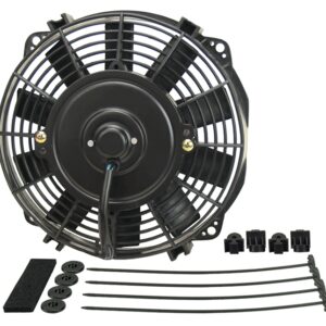 8" Dyno-Cool Straight Blade Electric Fan - 8"W x 8-1/8"H x 2-1/4"D