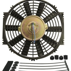 10" Dyno-Cool Straight Blade Electric Fan  - 11"W x 11-1/4"H x 1-1/8"D