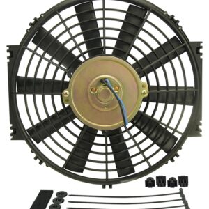 12" Dyno-Cool Straight Blade Electric Fan - 11-3/8"W x 12-3/8"H x 1-1/8"D