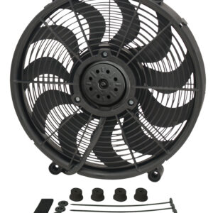17'' High Output RAD Pusher Fan - 16-7/8''W x 16-7/8''H x 2-5/8''D