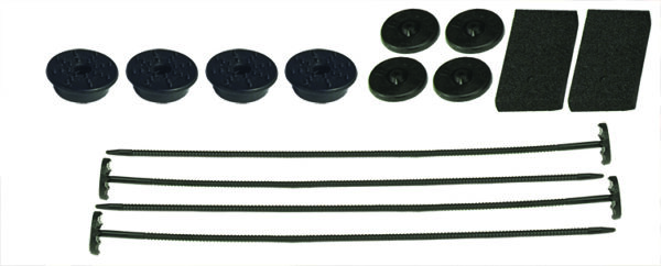 12'' High Output Single RAD Pusher/Puller Fan with Standard Mount Kit - 12-5/8''W x 12-5/8''H x 3-1/8''D - Image 2