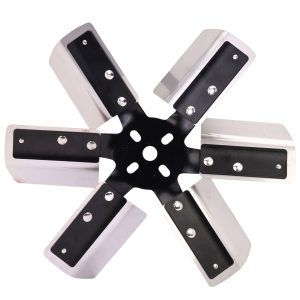 13'' Heavy Duty Stainless Steel Standard Rotation Flex Fan, Black Hub