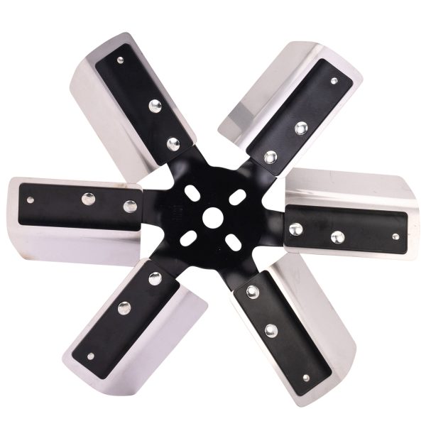 13'' Heavy Duty Stainless Steel Standard Rotation Flex Fan, Black Hub