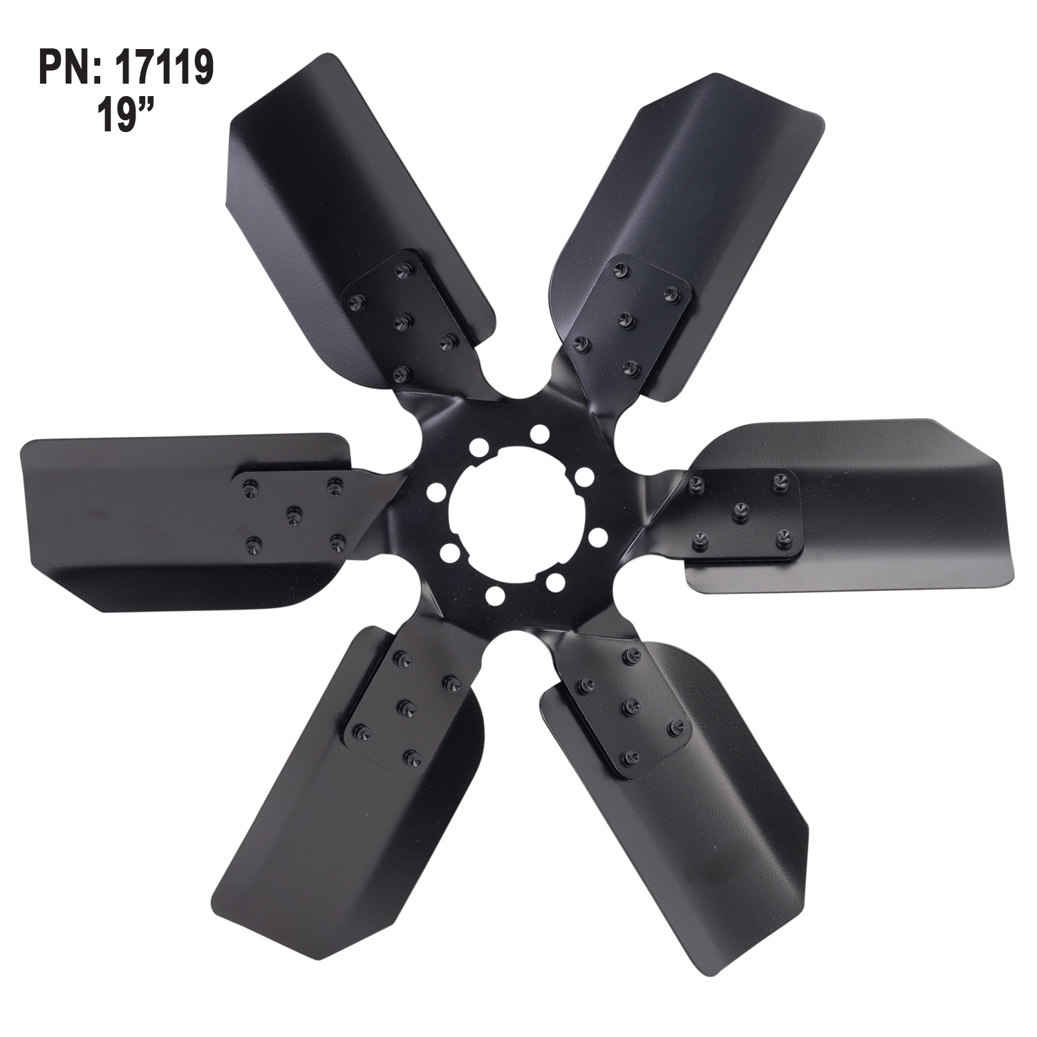 19 Standard Rotation  Fan  Clutch Fan, Black - Image 3