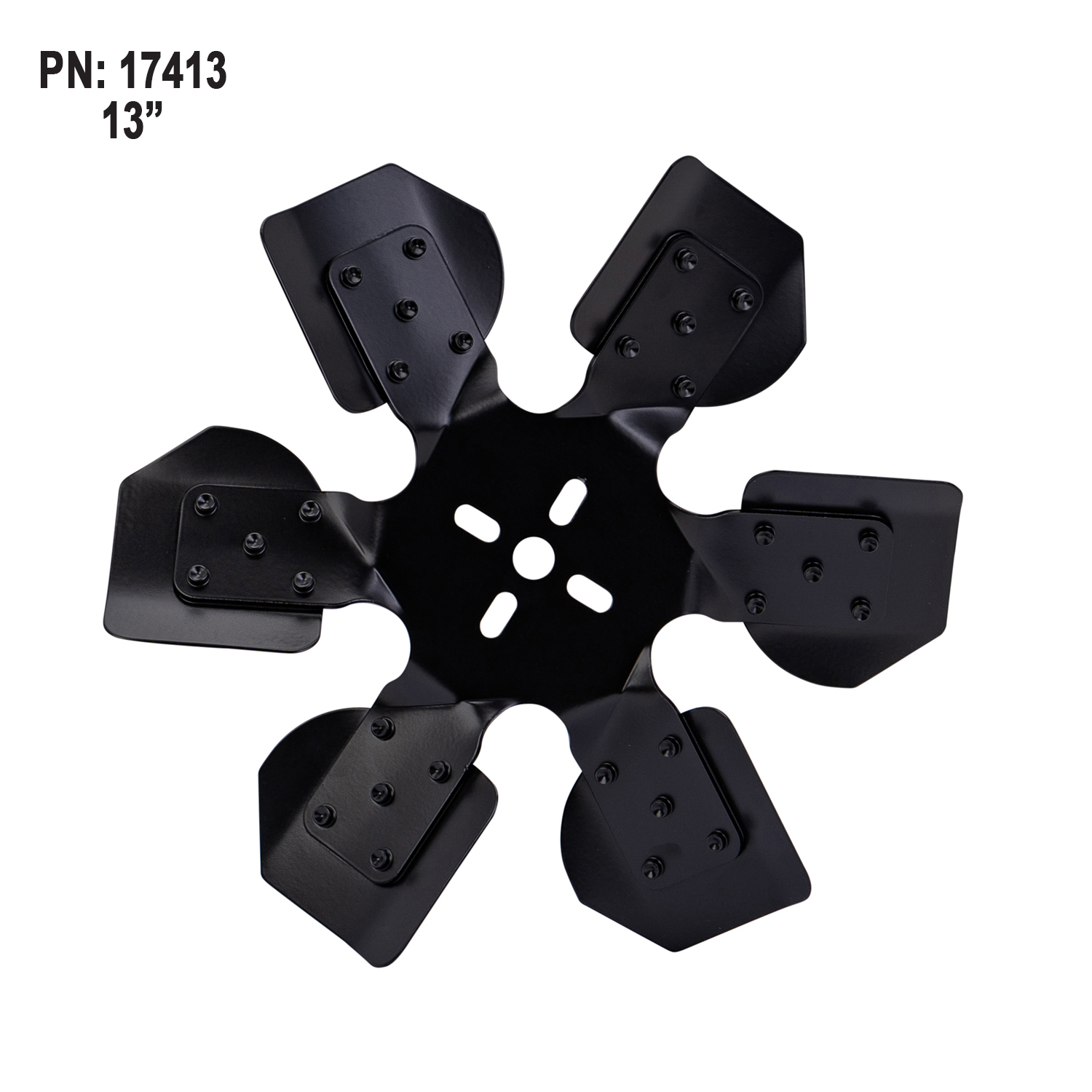 13'' Reverse Rotation Rigid Race Fan, Steel Blade - Image 2