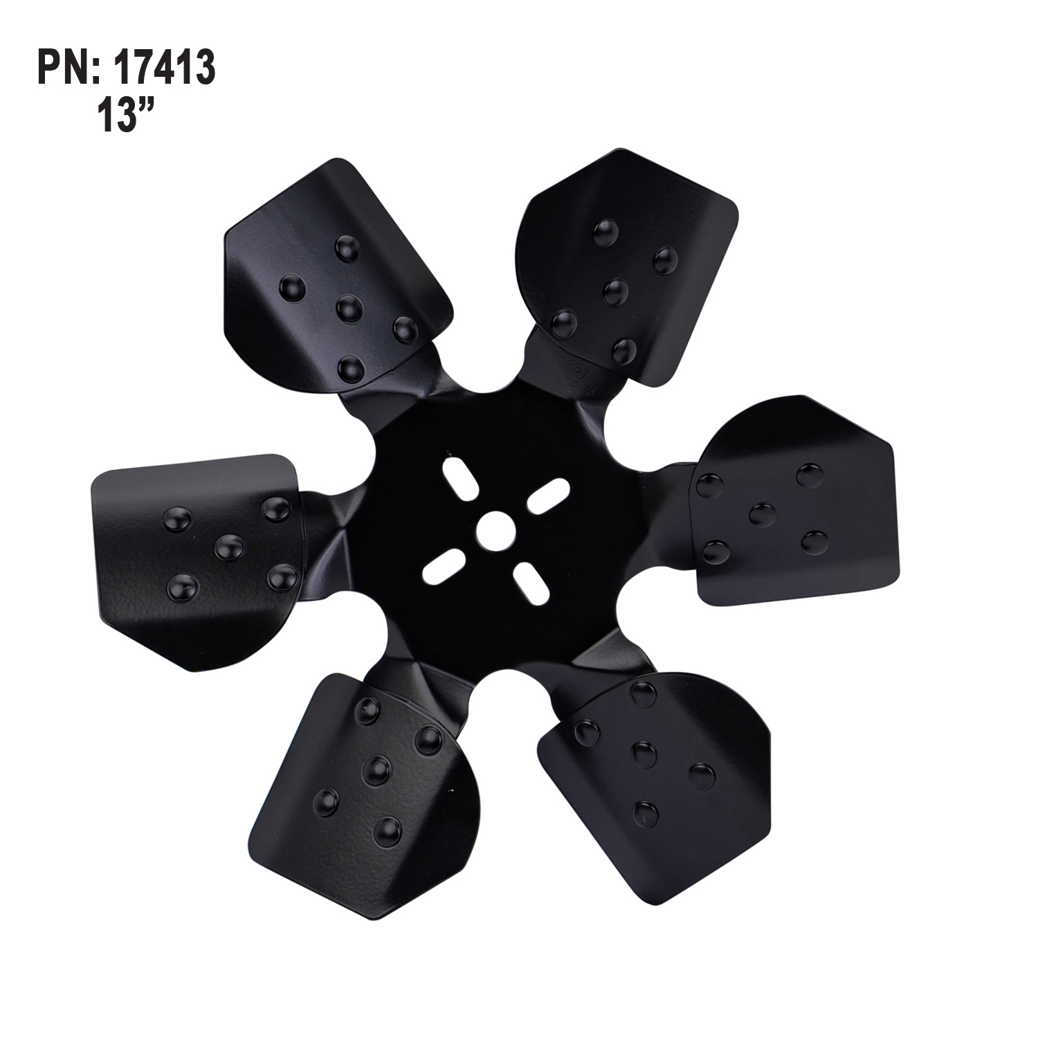 13'' Reverse Rotation Rigid Race Fan, Steel Blade - Image 3