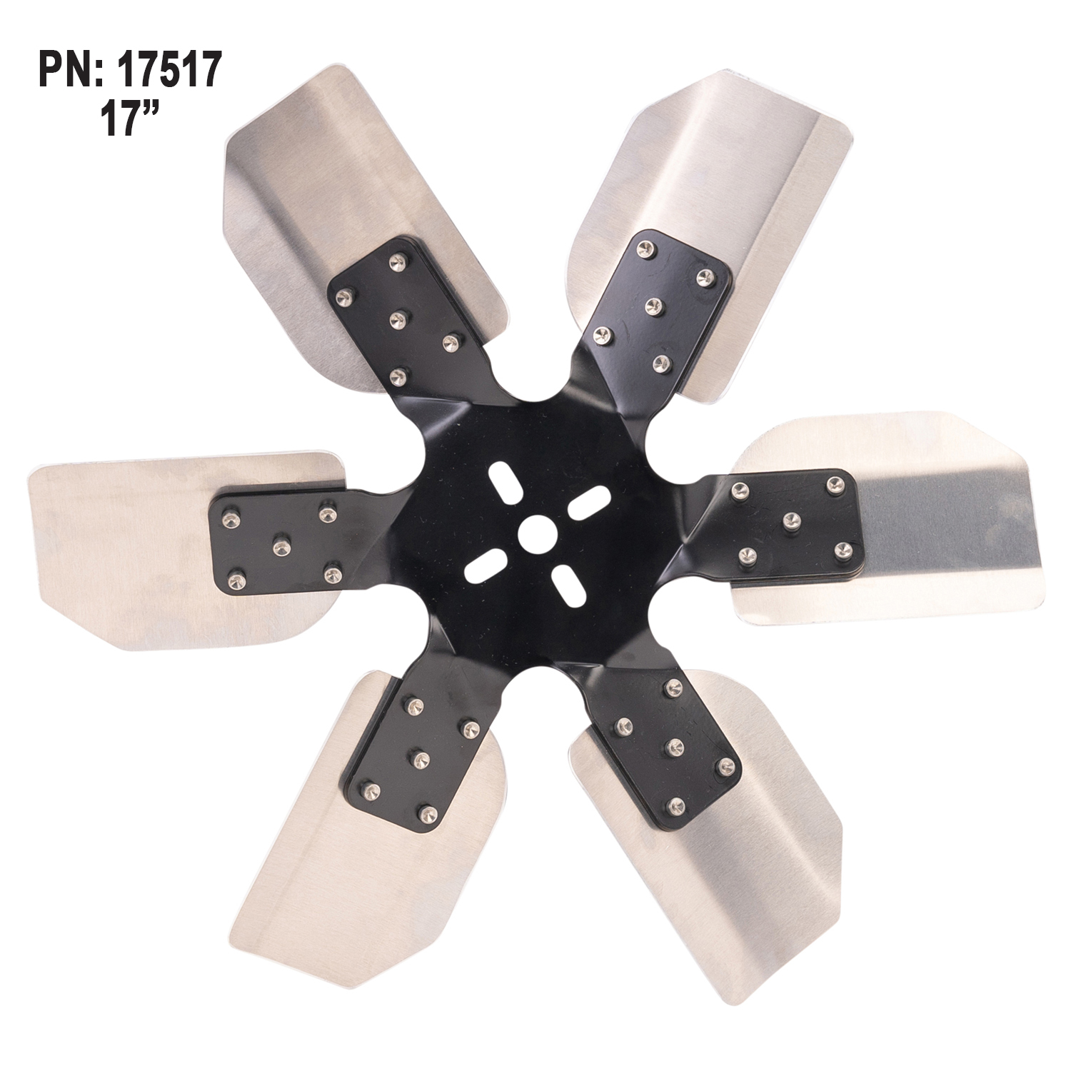 17'' Standard Rotation Rigid Race Fan, Aluminum Blade