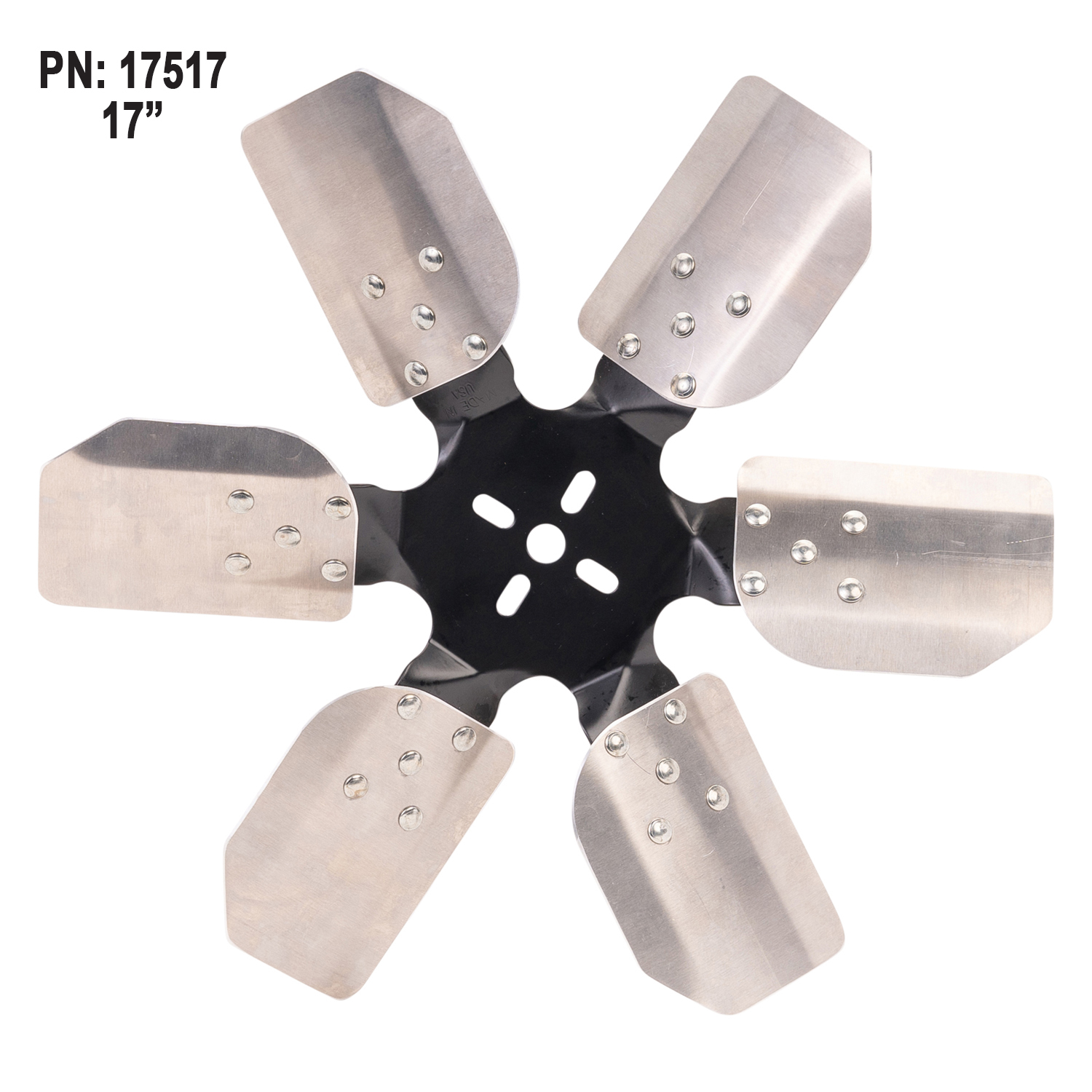 17'' Standard Rotation Rigid Race Fan, Aluminum Blade - Image 3