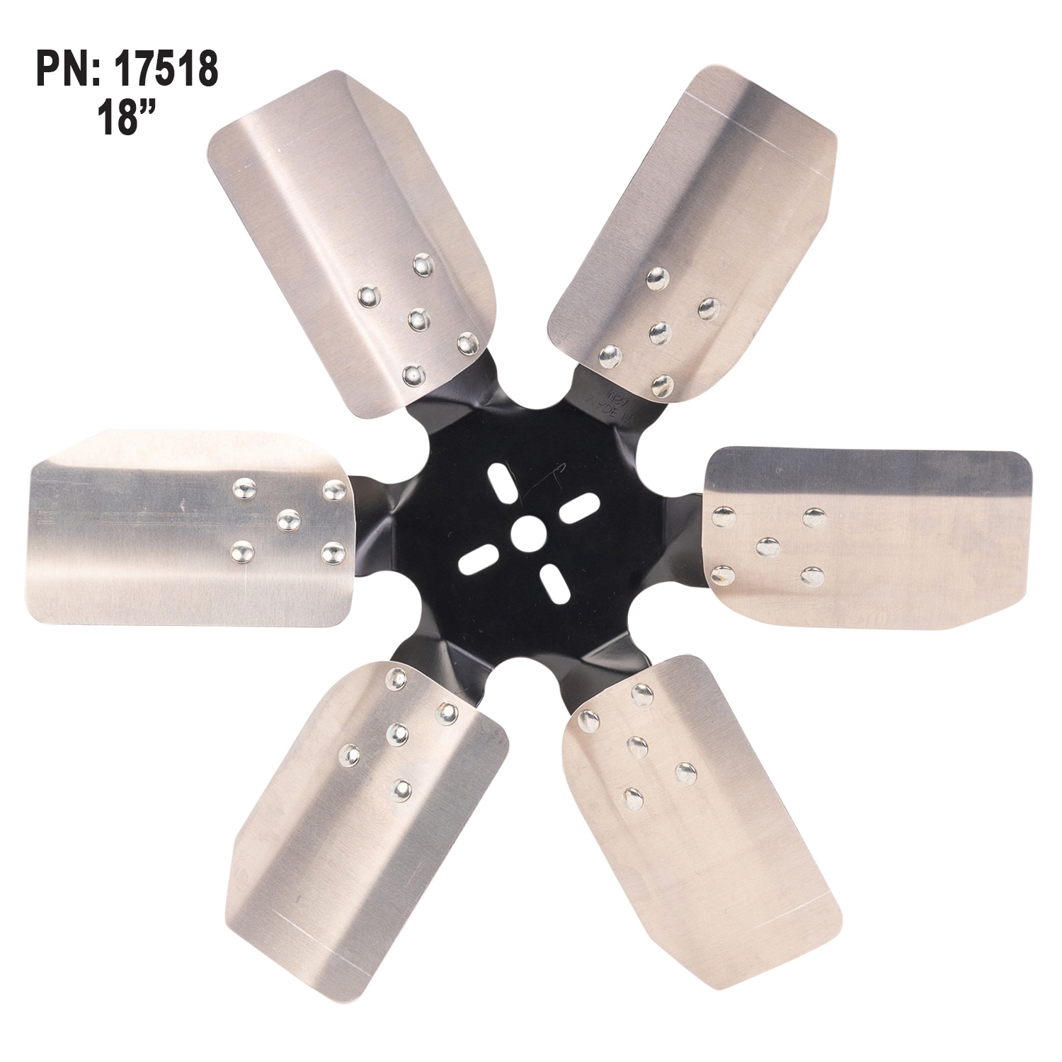 18'' Standard Rotation Rigid Race Fan, Aluminum Blade - Image 3