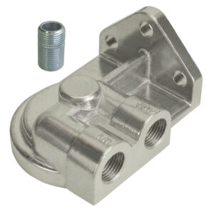 Single Right 1/2" NPT Port Filter Mount with 3/4"-16 Filter Threads