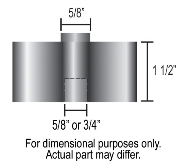 1 1/2" Aluminum Belt Fan Spacer - Image 2
