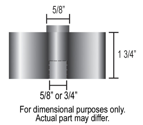 1 3/4'' Aluminum Belt Fan Spacer - Image 2
