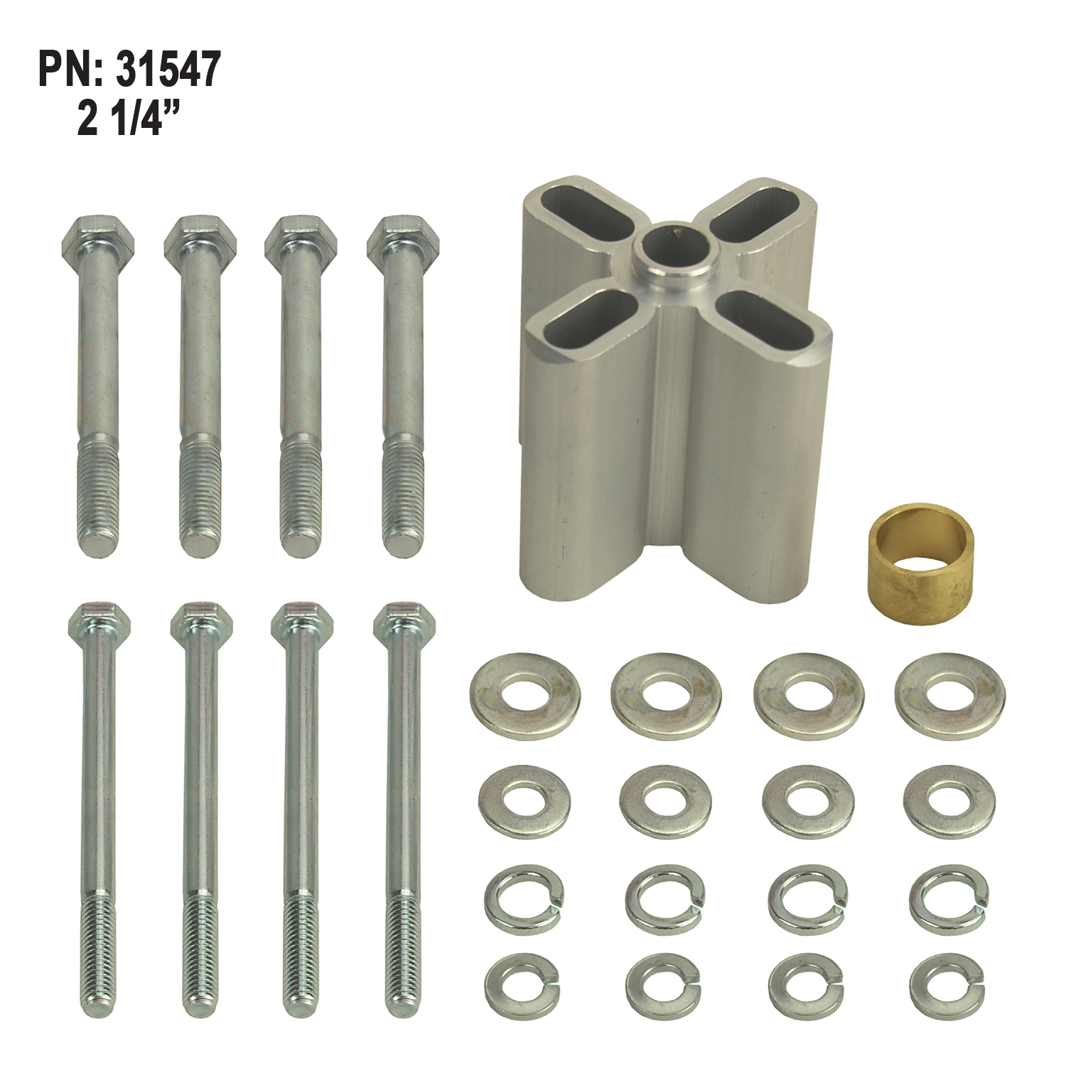 2'' or 2 1/4'' Aluminum Belt Driven Fan Spacer - Image 4