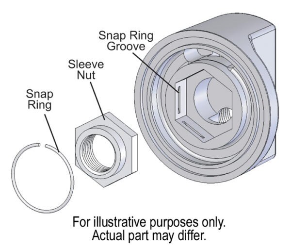 Premium Engine Spin On Adapter with -10AN O-ring Ports, 3/4"-16 Engine Thread - Image 2