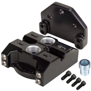 Premium -10AN PPremium -10AN Ports Up Single Filter Mount, 3/4''-16 Filter Threads