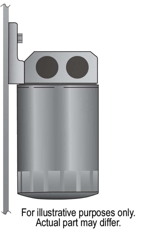 Premium -10AN Side Ports Single Filter Mount, 13/16''-16 Filter Threads - Image 2
