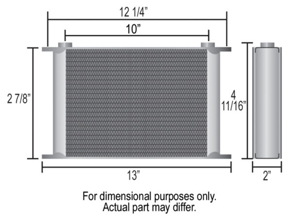 10 Row Series 10000 Stack Plate Cooler, -10AN - Image 2