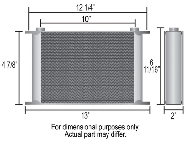 16 Row Series 10000 Stack Plate Cooler, -10AN - Image 2