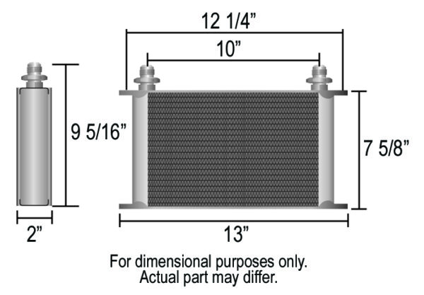 25 Row Series 10000 Stack Plate Cooler, -8AN - Image 2