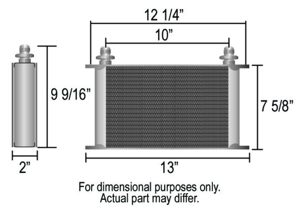 25 Row Series 10000 Stack Plate Cooler, -10AN - Image 2