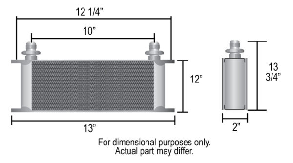 40 Row Series 10000 Stack Plate Cooler, -8AN - Image 2