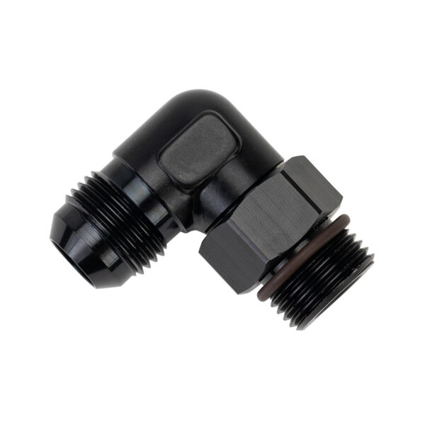 7/8-14 UNF O-ring to -10 AN Male 90° Swivel