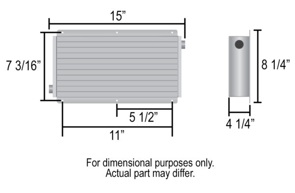 11 Row Hi-Flow Fluid Racing Cooler, 7/8-14 O-ring - Image 2