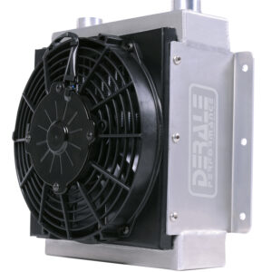 18 Row Hi-Flow Racing Remote Fluid Cooler with Low Profile Fan, 7/8-14 UNF O-ring