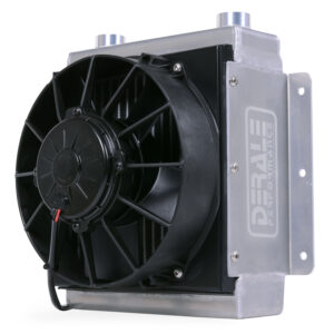 18 Row Hi-Flow Racing Remote Fluid Cooler with Single Fan, 7/8-14 UNF O-ring