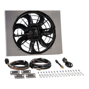 Brushless Single Powerpack - 17'' RAD Fan/Aluminum Shroud w/ Built-in PWM Controller