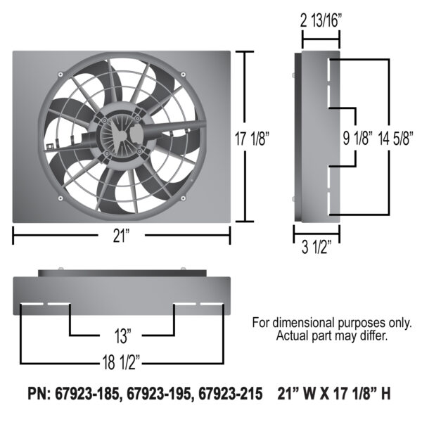 Brushless Single Powerpack - 17'' RAD Fan/Aluminum Shroud w/ Built-in PWM Controller - Image 8