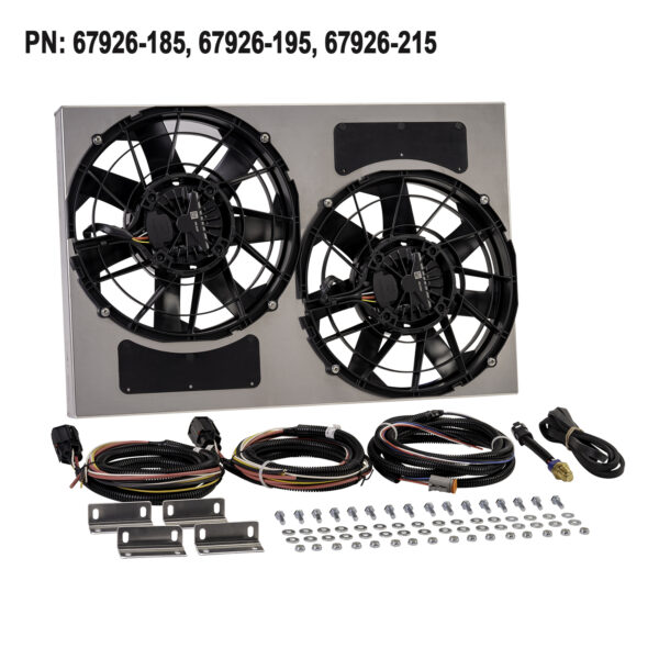 Brushless Dual Powerpack - 12'' RAD Fan/Aluminum Shroud w/ Built-in PWM Controller - Image 7