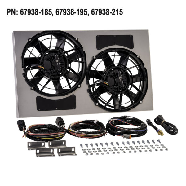 Brushless Dual Powerpack - 12'' RAD Fan/Aluminum Shroud w/ Built-in PWM Controller - Image 9