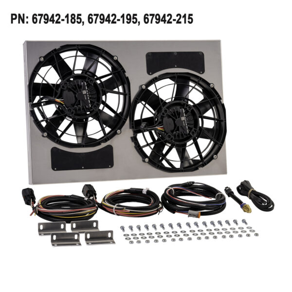 Brushless Dual Powerpack - 12'' RAD Fan/Aluminum Shroud w/ Built-in PWM Controller - Image 11