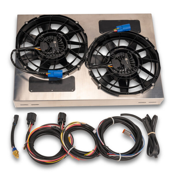 Brushless Dual Powerpack - 12'' RAD Fan/Aluminum Shroud w/ Built-in PWM Controller - Image 2