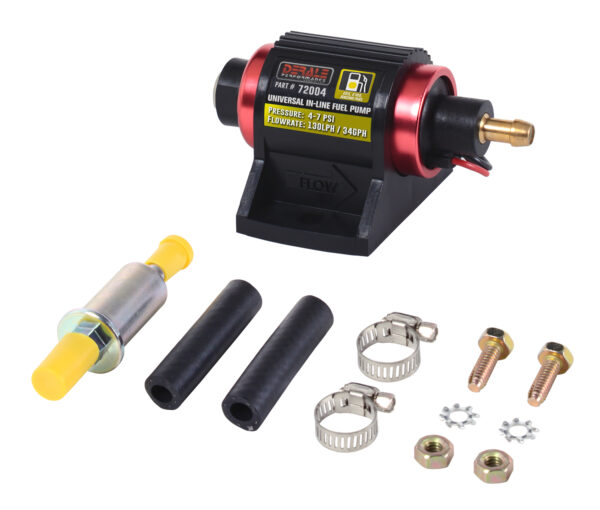 Universal Inline Fuel Pump Kit - E85 / E100 / M100 / Racing Fuel - 4-7 PSI