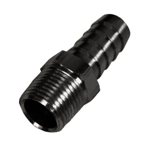 Straight Hose Barb Fitting, 3/8'' NPT Male x 1/2'' Barb