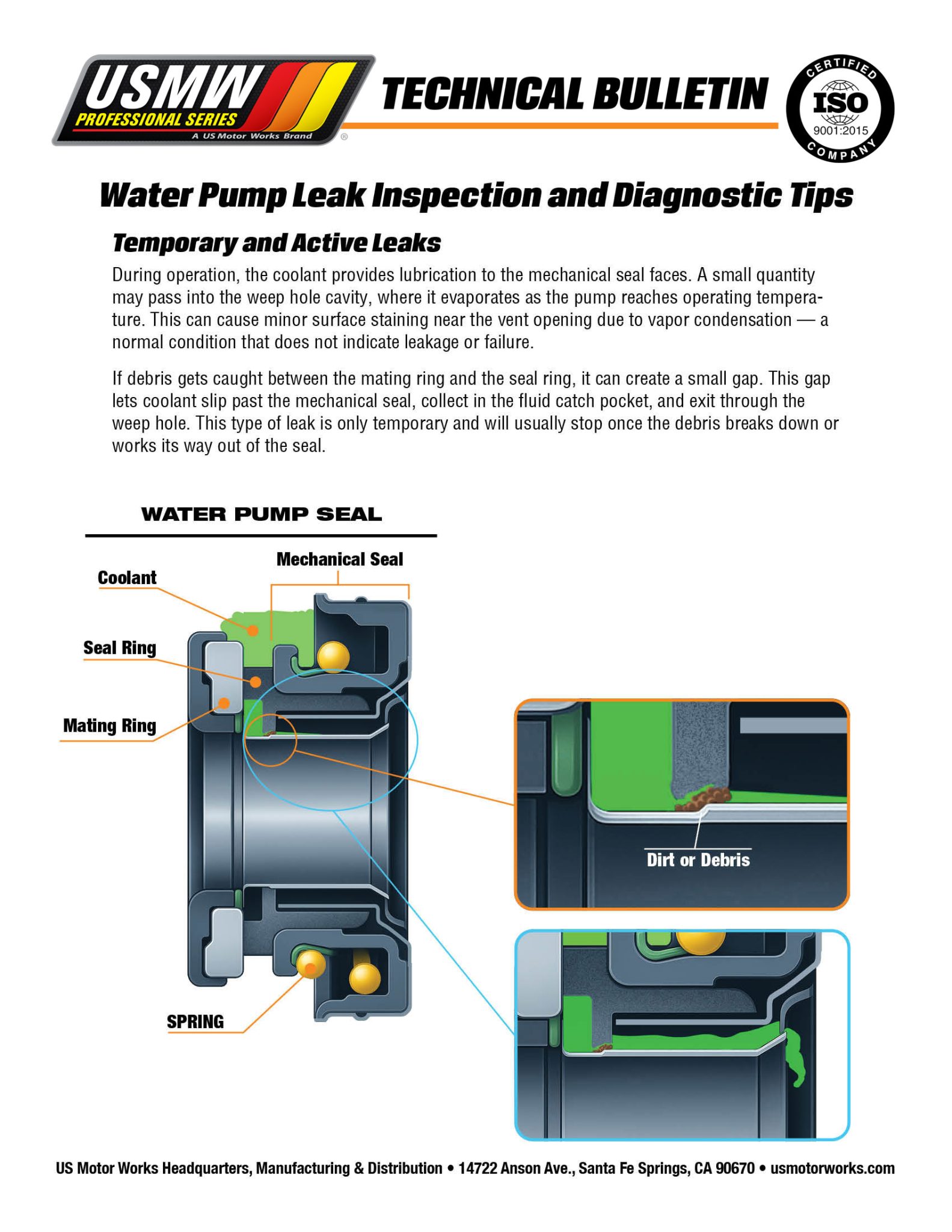 Pump Leksd Water Pump - US Motorworks