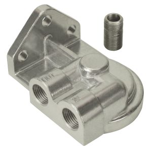 Single Left 1/2" NPT Port Filter Mount with 3/4"-16 Filter Threads