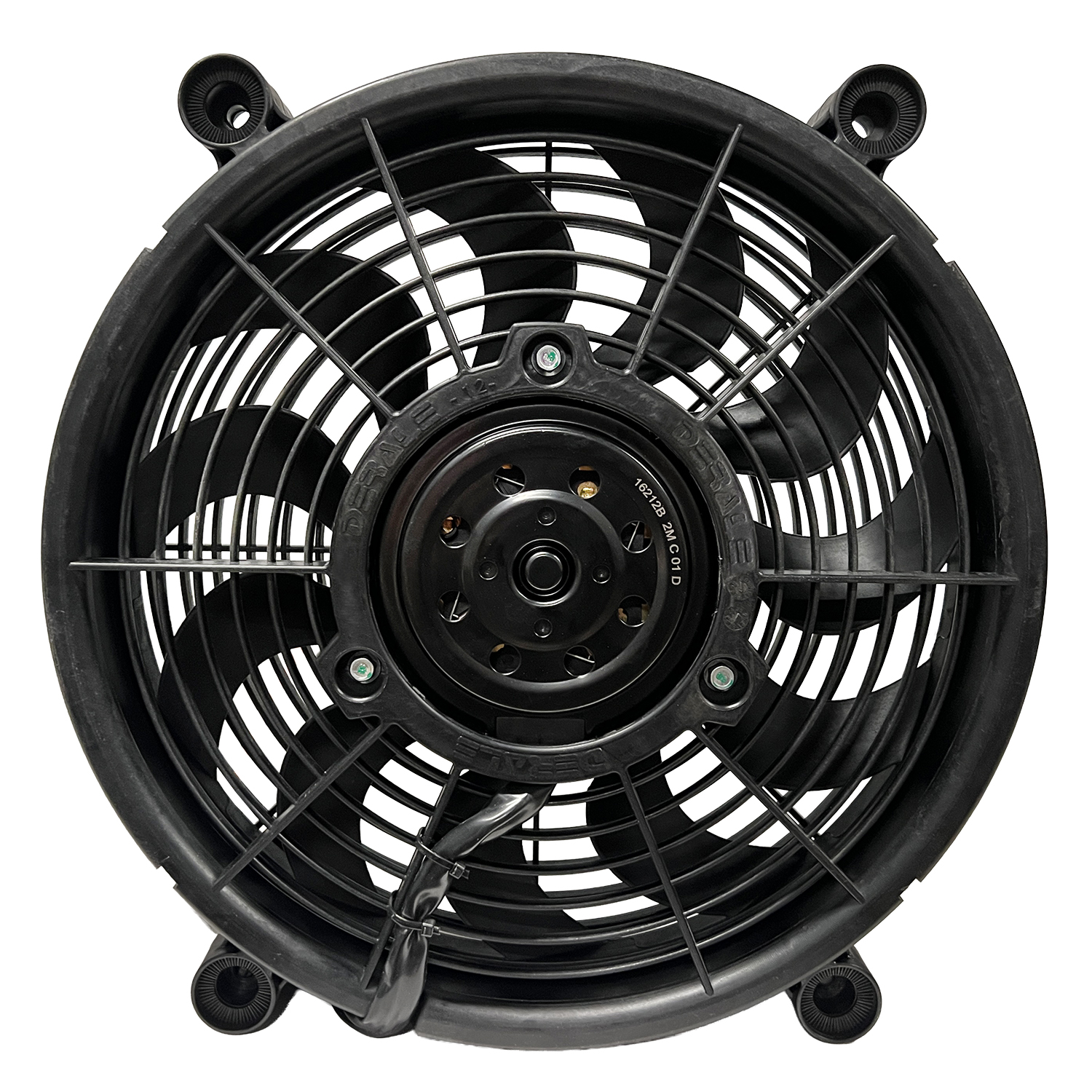 12'' H.O. Single RAD Pusher/Puller Fan with Premium Mount Kit - 12-3/4''W x 12-3/4''H x 2-5/8''D - Image 2